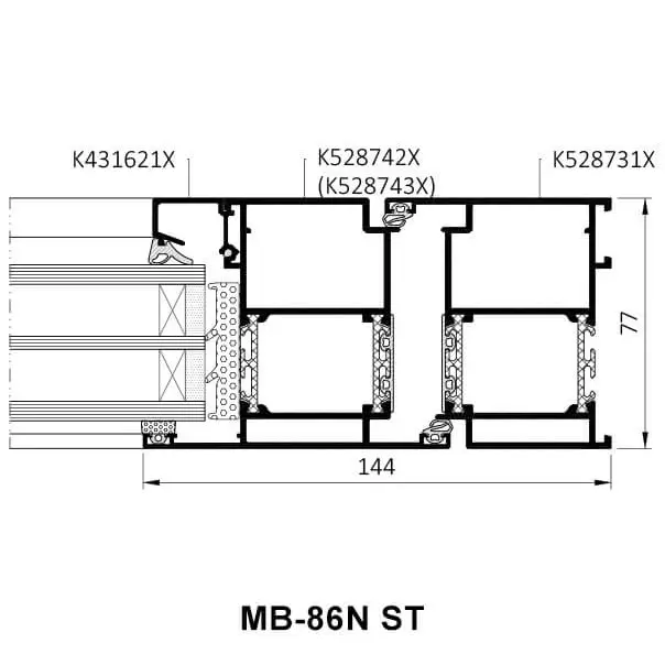 Aluprof MB-86N — теплі алюмінієві вікна та двері у Львові